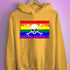 LGBTQ Rainbow Pride Pirate Flag Hoodie - Mustard